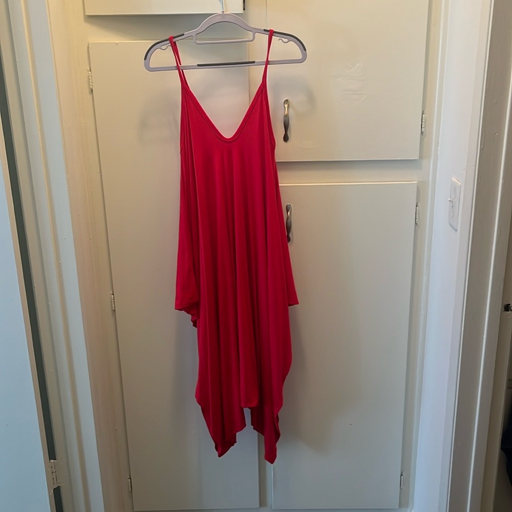 Red float jumpsuit